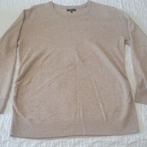 Quince Cashmere Maternity Sweater Womens Sizs Large Beige